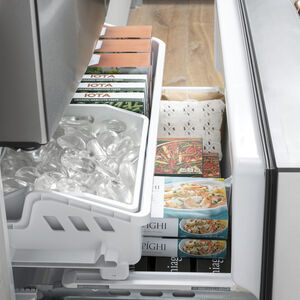 Cafe 33 in. 18.6 cu. ft. Counter Depth French Door Refrigerator with Internal Water Dispenser - Stainless Steel, Stainless Steel, hires