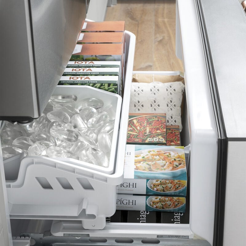 Cafe 33 in. 18.6 cu. ft. Counter Depth French Door Refrigerator with Internal Water Dispenser - Stainless Steel, Stainless Steel, hires