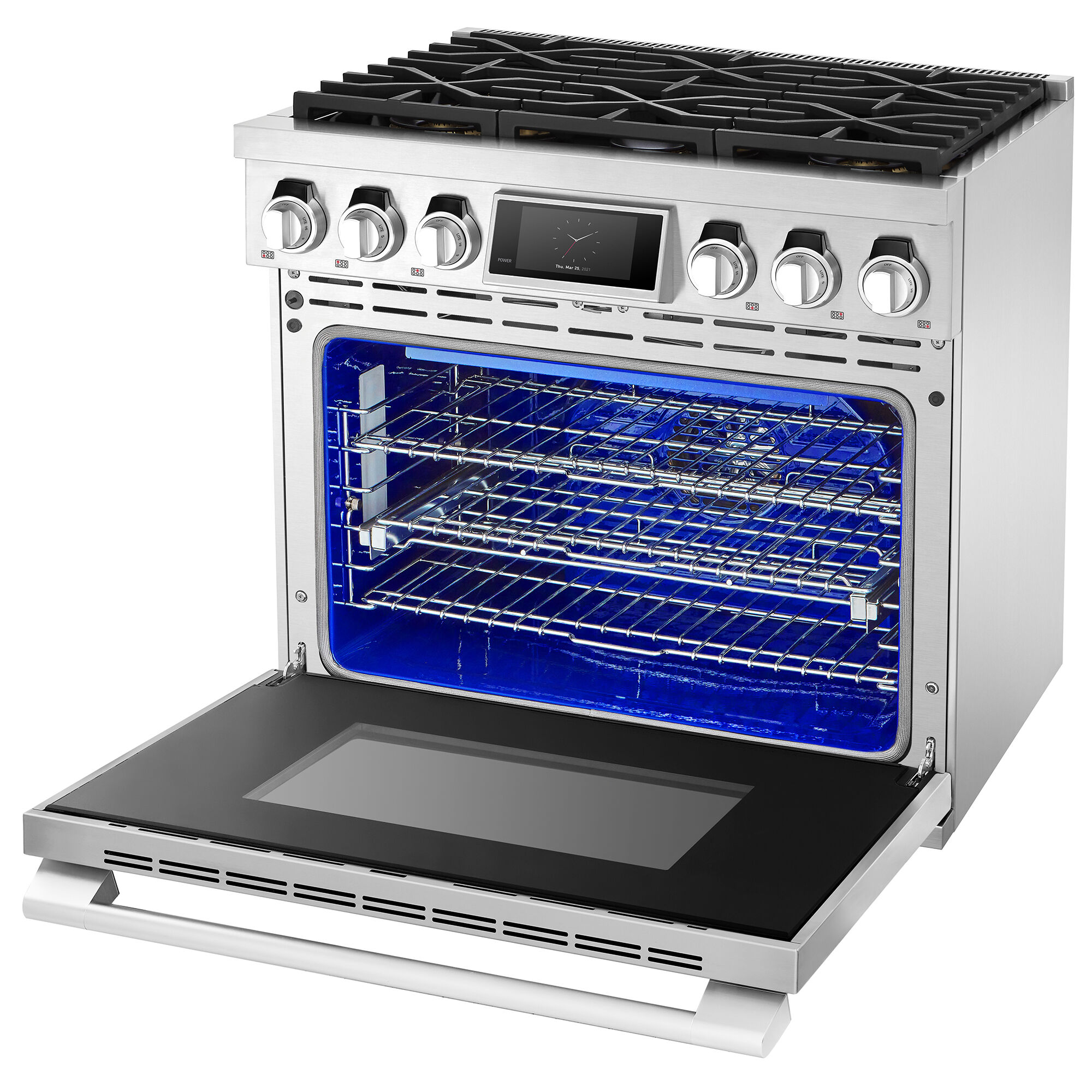 SKS 36 in. 6.3 cu. ft. Smart Standard Convection Gas Range with 6