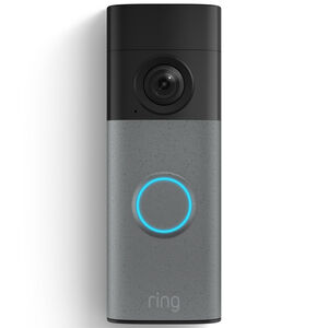 Ring - Battery Doorbell (newest model) Retinal 2K with wide-angle video, up to 6x Zoom, Two-Way Talk, and Built-In Battery - Speckled Grey, , hires