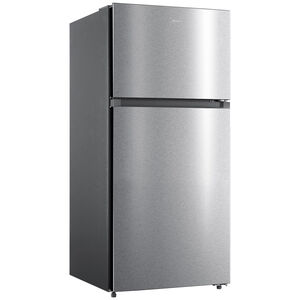 Midea 28 in. 14.2 cu. ft. Counter Depth Garage-Ready Top Freezer Refrigerator - Stainless Steel, Stainless Steel, hires