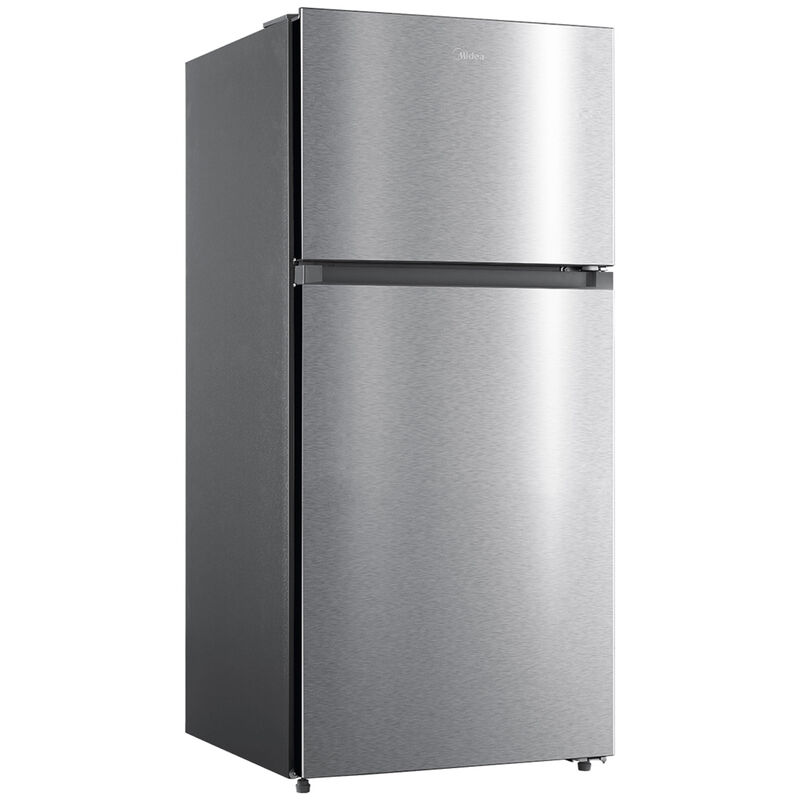 Midea 28 in. 14.2 cu. ft. Counter Depth Garage-Ready Top Freezer Refrigerator - Stainless Steel, Stainless Steel, hires