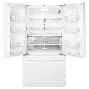 GE 36 in. 27 cu. ft. French Door Refrigerator with Internal Water Dispenser - White, White, hires