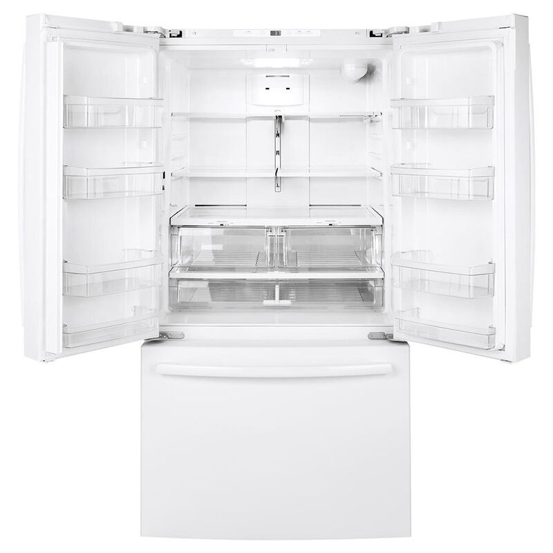 GE 36 in. 27 cu. ft. French Door Refrigerator with Internal Water Dispenser - White, White, hires