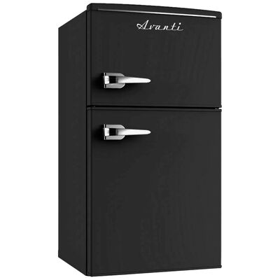 Avanti 18 in. 3 cu. ft. Mini Fridge with Top Freezer - Black | RMRT30X1B-IS