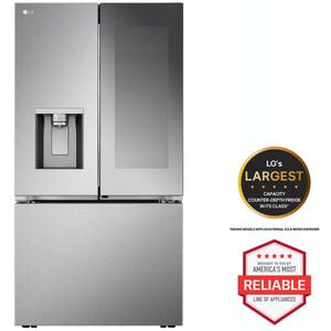 LG 36 in. 25.5 cu. ft. Smart Counter Depth French Door Refrigerator with Ice & Water Dispenser - PrintProof Stainless Steel, PrintProof Stainless Steel, hires