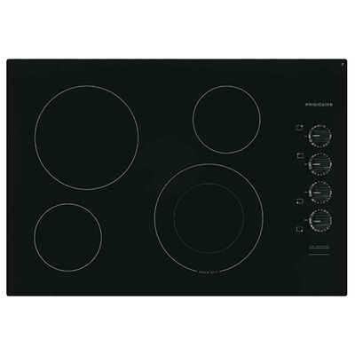 Frigidaire 30 in. 4-Burner Electric Cooktop with Power Burner - Black | FFEC3025UB