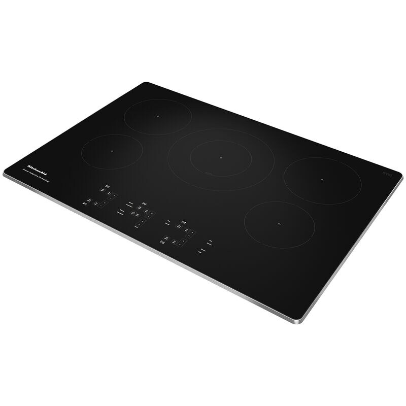 KitchenAid 30 in. 5-Burner Induction Cooktop with Simmer Burner & Power Burner - Stainless Steel, , hires