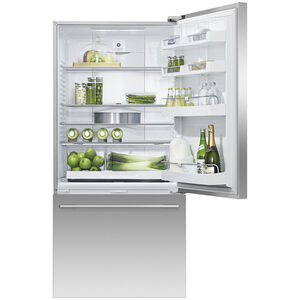 Fisher & Paykel Series 5 31 in. 17.1 cu. ft. Smart Counter Depth Bottom Freezer Refrigerator with Ice Maker - Stainless Steel, , hires