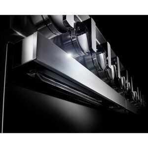 JennAir Noir Series 48 in. 6.3 cu. ft. Smart True European Convection Double Oven Dual Fuel Range with 6 Sealed Burners & Grill - Stainless Steel, , hires