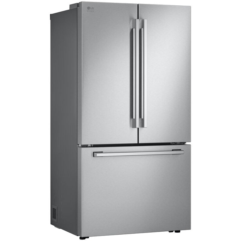 LG Studio 36 in. 26.5 cu. ft. Smart Counter Depth French Door Refrigerator with Internal Water Dispenser - PrintProof Stainless Steel, PrintProof Stainless Steel, hires