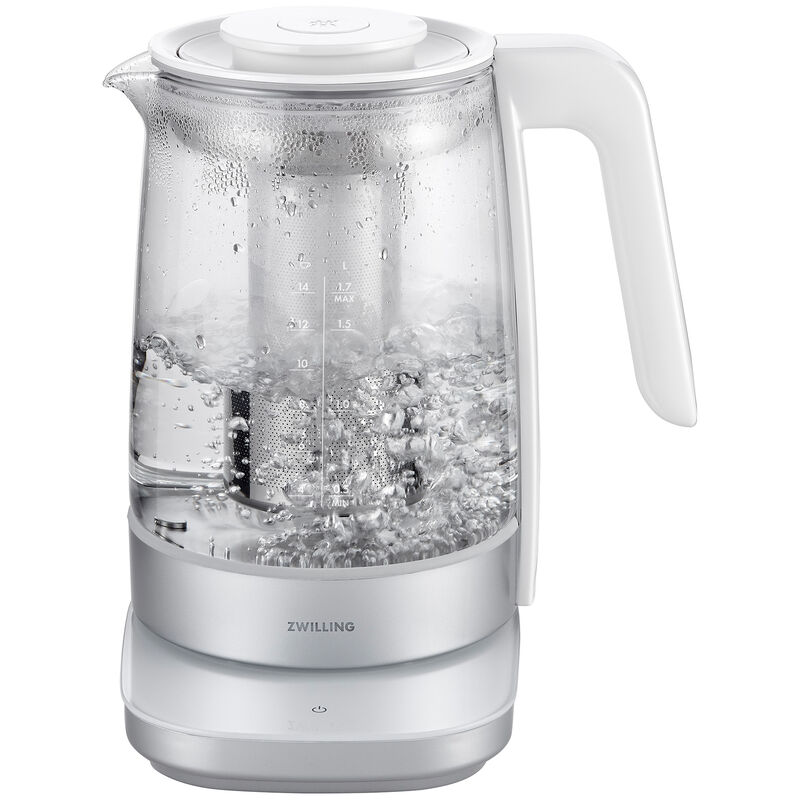 Zwilling Enfinigy 1.7-Liter Glass Electric Kettle - Silver, , hires