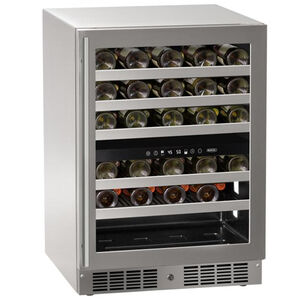 Marvel 24 in. Outdoor Undercounter Wine Cooler with Wire Racks, Dual Temperature Zones & 46 Bottle Capacity - Stainless Steel, , hires