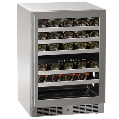 Marvel 24 in. Outdoor Undercounter Wine Cooler with Wire Racks, Dual Temperature Zones & 46 Bottle Capacity - Stainless Steel | MRWD224SG31A