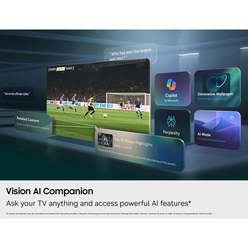 Samsung - 65" Class M70H Mini LED 4K UHD Smart Tizen TV, , hires