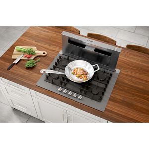 Bosch Benchmark 30 in. 5-Burner Natural Gas Cooktop with Simmer Burner - Gray, , hires