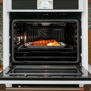 Cafe Professional Series 30 in. 5 cu. ft. Smart Electric Single Wall Oven with True European Convection - Matte White, Matte White, hires