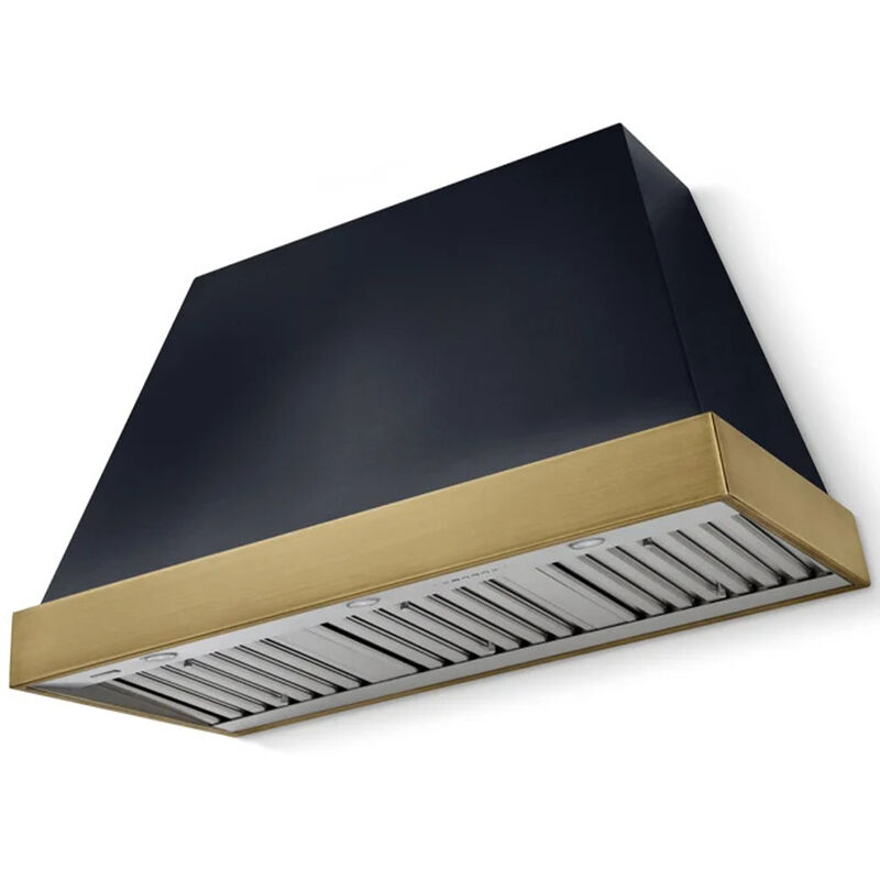 AGA 48 in. Ducted Standard Style Range Hood with 1200 CFM, 3 Fan Speeds & 3 LED Lights - Gloss Black, , hires