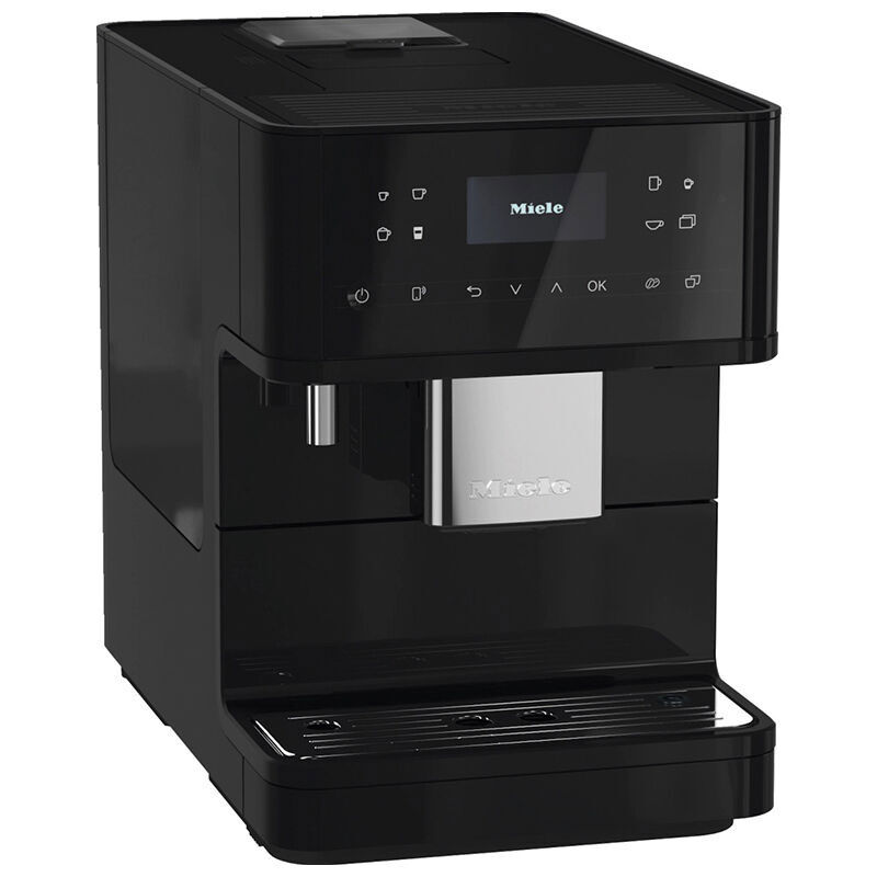 Miele CM 6160 MilkPerfection Countertop Coffee Machine with WiFi Connect, AromaticSystem, OneTouch for 2 Convenient Cleaning and MaintenancePrograms - Obsidian Black, Black, hires