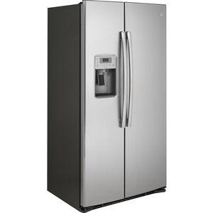 GE Profile 36 in. 21.9 cu. ft. Counter Depth Side by Side Refrigerator with Ice & Water Dispenser - Fingerprint Resistant Stainless, , hires