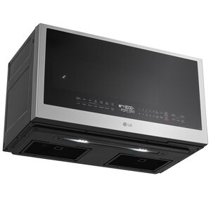LG 30 in. 2.0 cu. ft. 1050W Smart Over-the-Range Microwave with 400 CFM & Sensor Cooking - PrintProof Stainless Steel, PrintProof Stainless Steel, hires