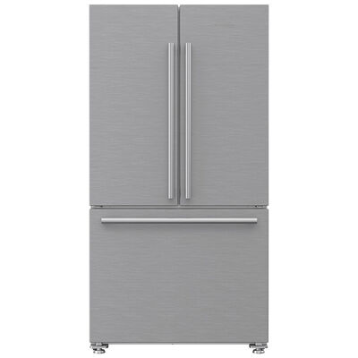 Blomberg 36 in. 19.8 cu. ft. Counter Depth French Door Refrigerator with Internal Water Dispenser - Stainless Steel | BRFD2230XSS