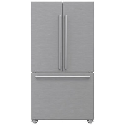 Blomberg 36 in. 19.8 cu. ft. Counter Depth French Door Refrigerator with Internal Filtered Water Dispenser - Stainless Steel | BRFD2230XSS