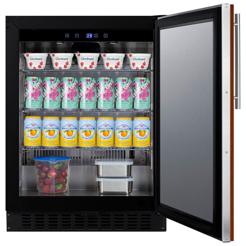 Summit 24 in. 3.1 cu. ft. Undercounter Refrigerator - Custom Panel