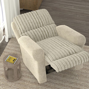 Jackson Furn Foxy Power Lay Flat Recliner with Zero Gravity - Porcelain, , hires