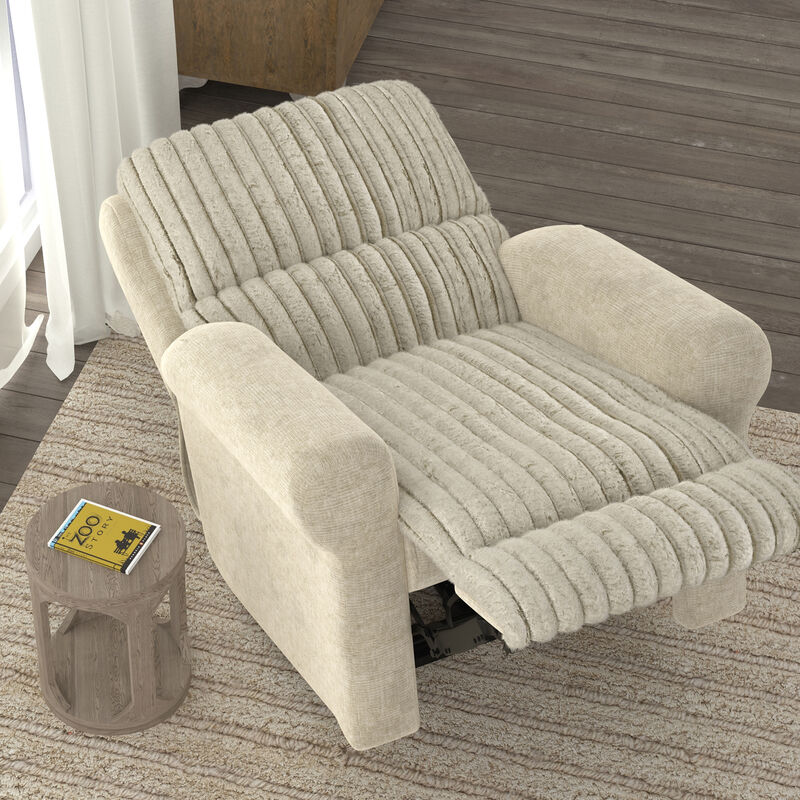 Jackson Furn Foxy Power Lay Flat Recliner with Zero Gravity - Porcelain, , hires