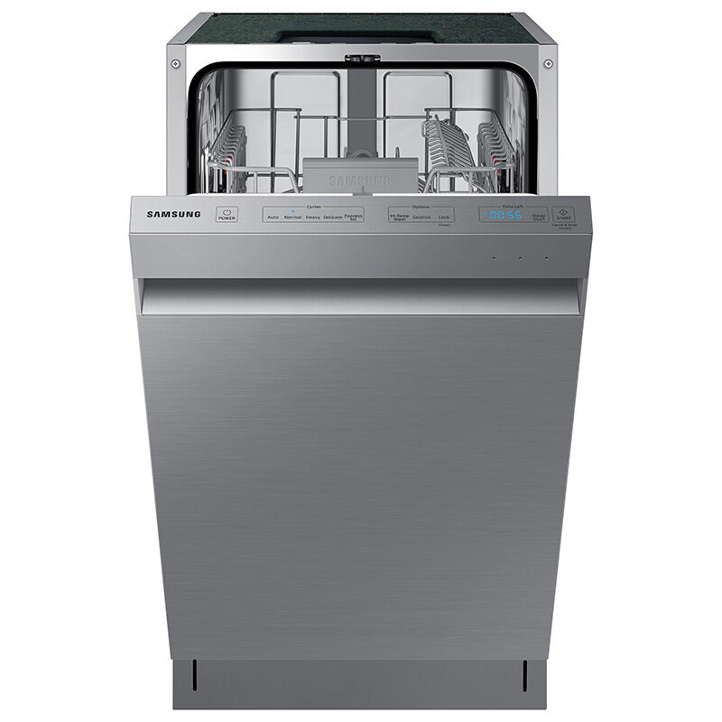 Samsung 18 in. Top Control Dishwasher with 46 dBa Sound Level, AutoRelease & Pocket - Fingerprint Resistant Stainless, , hires