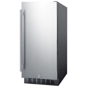 Summit 15 in. 2.9 cu. ft. Undercounter Refrigerator - Stainless Steel with Black Cabinet, , hires