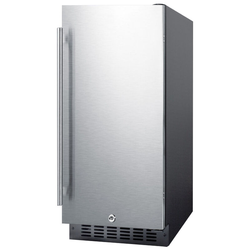 Summit 15 in. 2.9 cu. ft. Undercounter Refrigerator - Stainless Steel with Black Cabinet, , hires