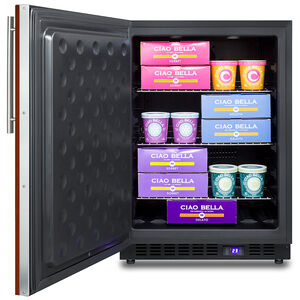 Summit Commercial 24 in. 4.7 cu. ft. Upright Freezer with Adjustable Shelves & Digital Control - Custom Panel Ready, , hires