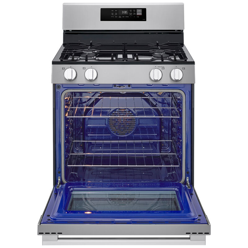 LG 30 in. 6.3 cu. ft. Smart Air-Fry True European Convection Gas Range with 4 Sealed Burners - Stainless Steel, , hires