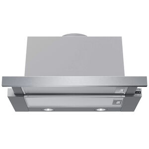 Bosch 500 Series 24 in. Slide-Out Style Range Hood with 4 Speed Settings, 400 CFM & 2 Halogen Light - Stainless Steel, , hires