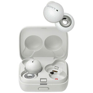 Sony LinkBuds Truly Wireless Earbuds (Smoke White), White, hires