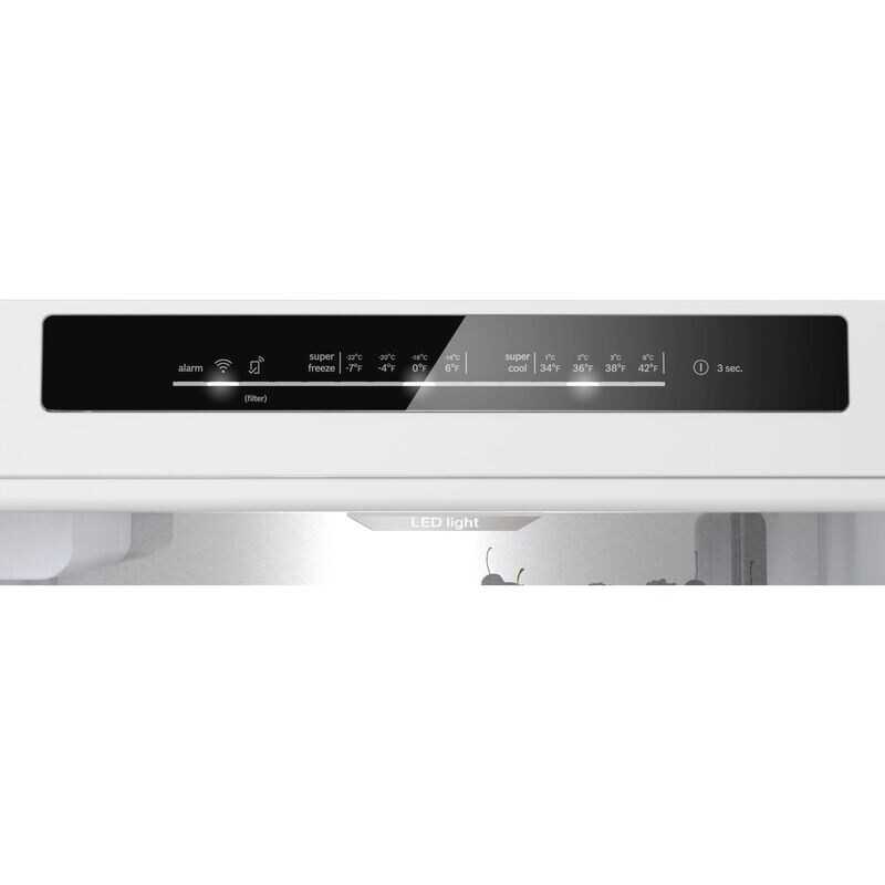 Bosch 800 Series 24 in. 12.8 cu. ft. Smart Counter Depth Bottom Freezer Refrigerator with Internal Water Dispenser - White Glass, White Glass, hires