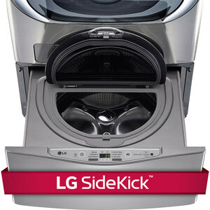 LG Sidekick 29" 1.0 Cu. Ft. TWINWasher Compatible Pedestal Washer - Graphite Steel, Graphite Steel, hires