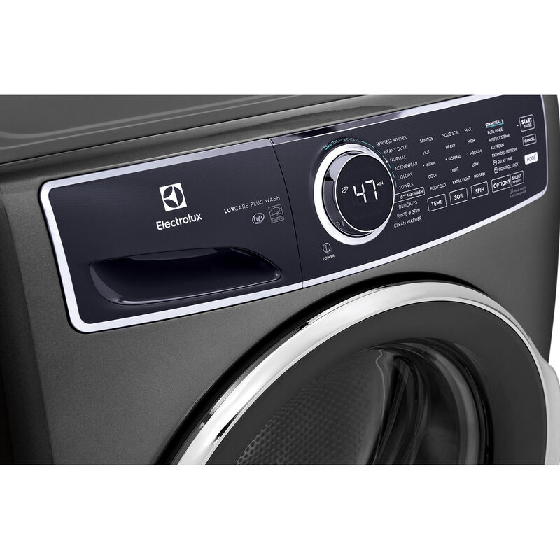 Electrolux 500 Series 27 in. 4.5 cu. ft. Stackable Front Load Washer with Perfect Steam & LuxCare Plus Wash - Titanium, Titanium, hires