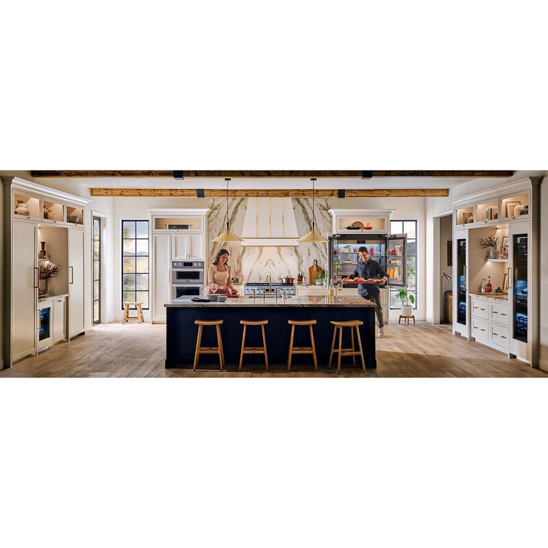 Signature Kitchen Suite 30 in. 6.4 cu. ft. Smart Speed/ Steam Electric Microwave/Wall Oven Combo with True European Convection & Sensor Cooking - Stainless Steel, , hires