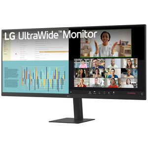 LG 34 in. UltraWide IPS FHD 100Hz VESA DisplayHD 400 Computer Monitor with Slim Stand - Black, , hires
