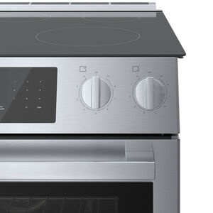 Bosch Benchmark 30 in. 4.6 cu. ft. True European Convection Slide-In Electric Range with Smoothtop Burners - Stainless Steel, , hires
