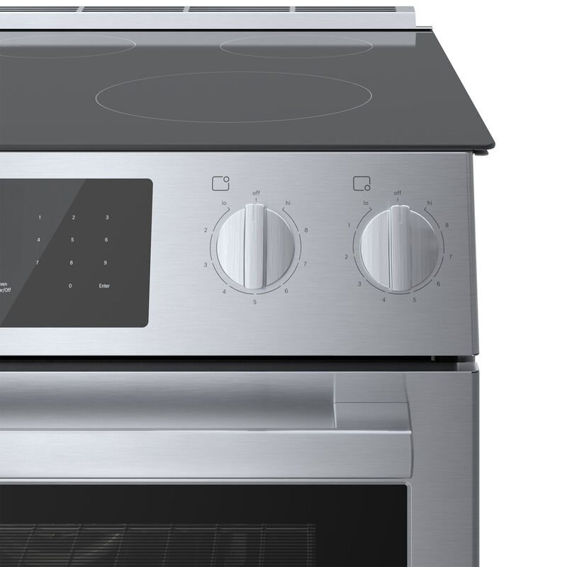 Bosch Benchmark 30 in. 4.6 cu. ft. True European Convection Slide-In Electric Range with Smoothtop Burners - Stainless Steel, , hires