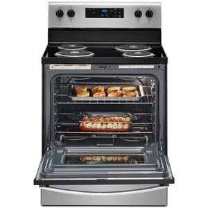 Whirlpool 30 in. 4.8 cu. ft. Electric Range with Coil Burners - Stainless Steel, , hires