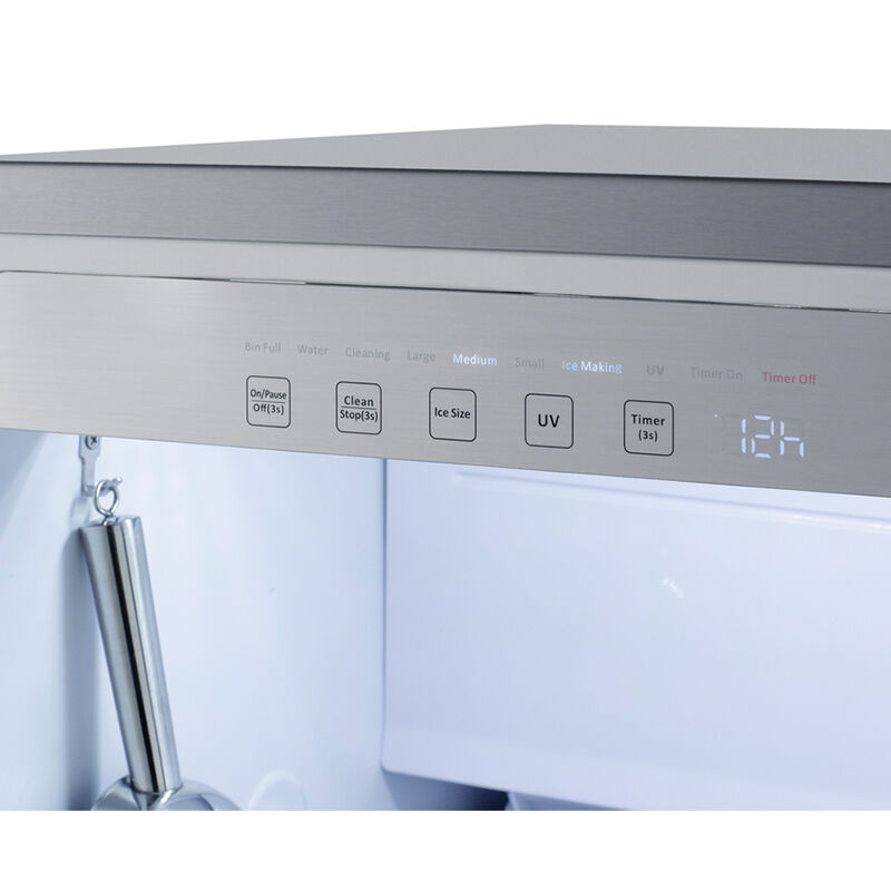 Summit 18 in. Built-In Undercounter Commercial-Use Ice Maker with 33 lb. Ice Storage, Auto-Defrost & Digital Control - Custom Panel Ready, , hires