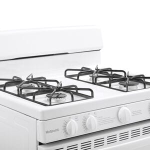 Hotpoint 30 in. 4.8 cu. ft. Gas Range with 4 Sealed Burners - White, , hires