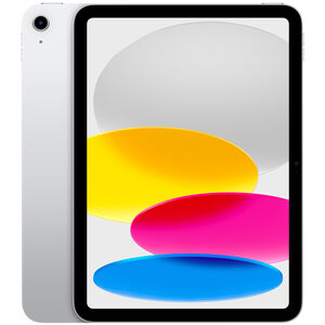 Apple 10.9" iPad (2022, Gen 10), Wi-Fi+Cellular, 256GB, Silver, Silver, hires