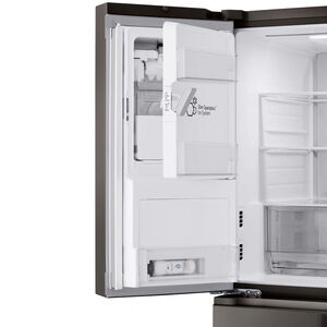 LG 36 in. 28.6 cu. ft. Smart 4-Door French Door Refrigerator with External Ice & Water Dispenser - PrintProof Black Stainless Steel, PrintProof Black Stainless Steel, hires