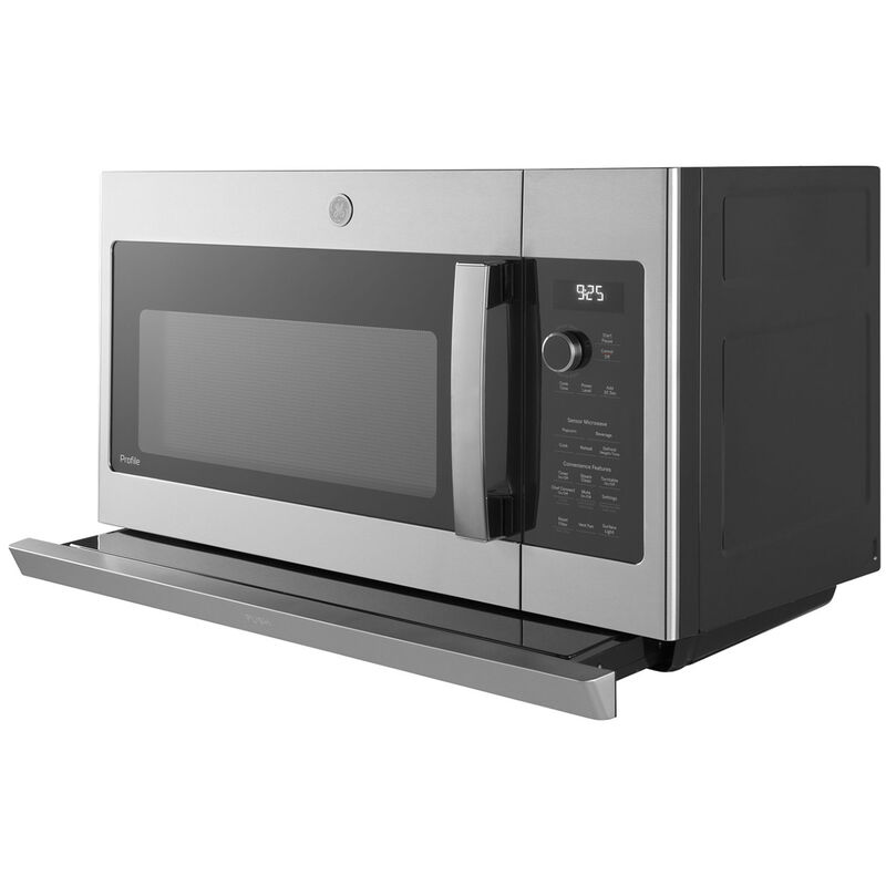 GE Profile 30" 2.2 Cu. Ft. Over-the-Range Microwave with 10 Power Levels, 400 CFM & Sensor Cooking Controls - Stainless Steel, , hires